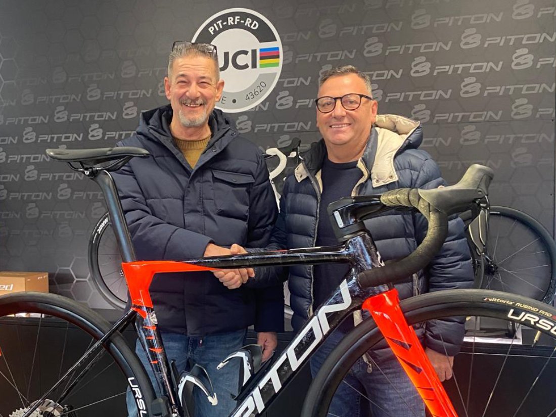 Rocco Pisano con Tiziano Gozio, nuovo ds dell'Energy Team per la stagione 2025