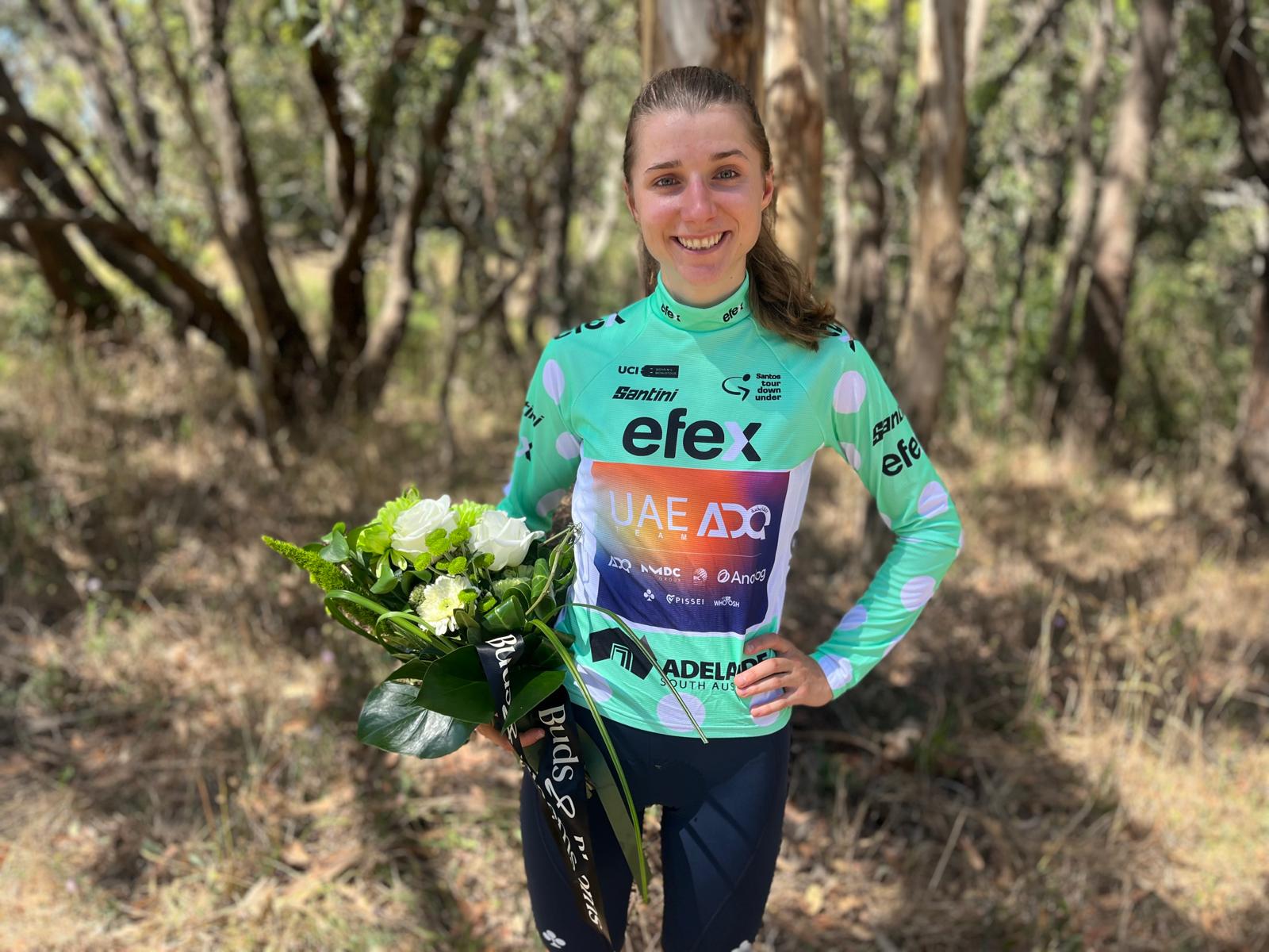 Dominika Wlodarczyk Regina della Montagna al Tour Down Under