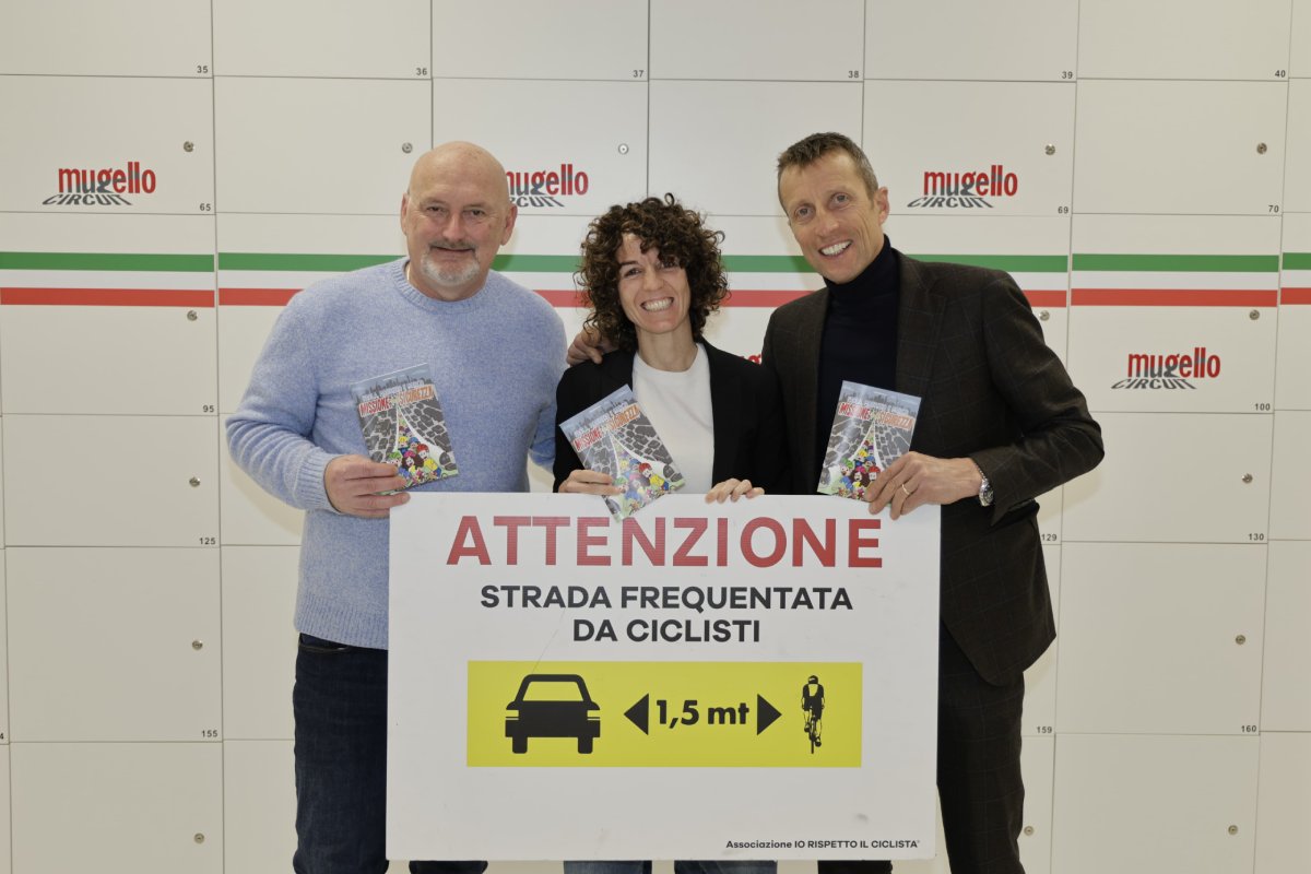 Marco Cavorso, Paola Gianotti e Maurizio Fondriest - Associazione Io rispetto il ciclista