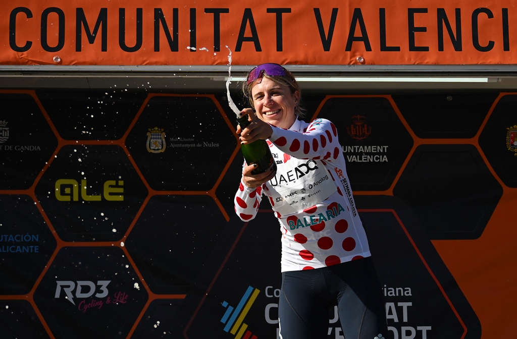 Brodie Chapman Regina della Montagna alla Setmana Valenciana gettyimages
