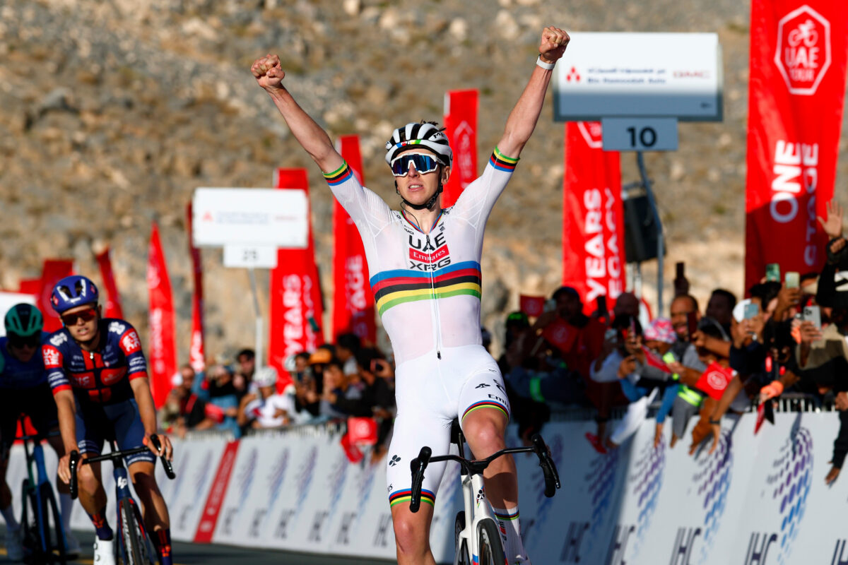 Pogacar vince la terza tappa del UAE Tour