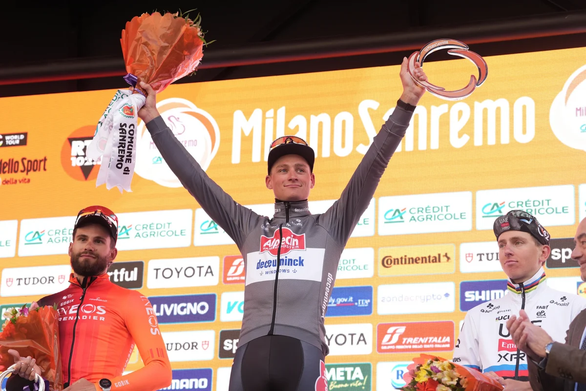 Milano-Sanremo. Van der Poel vince LaPresse