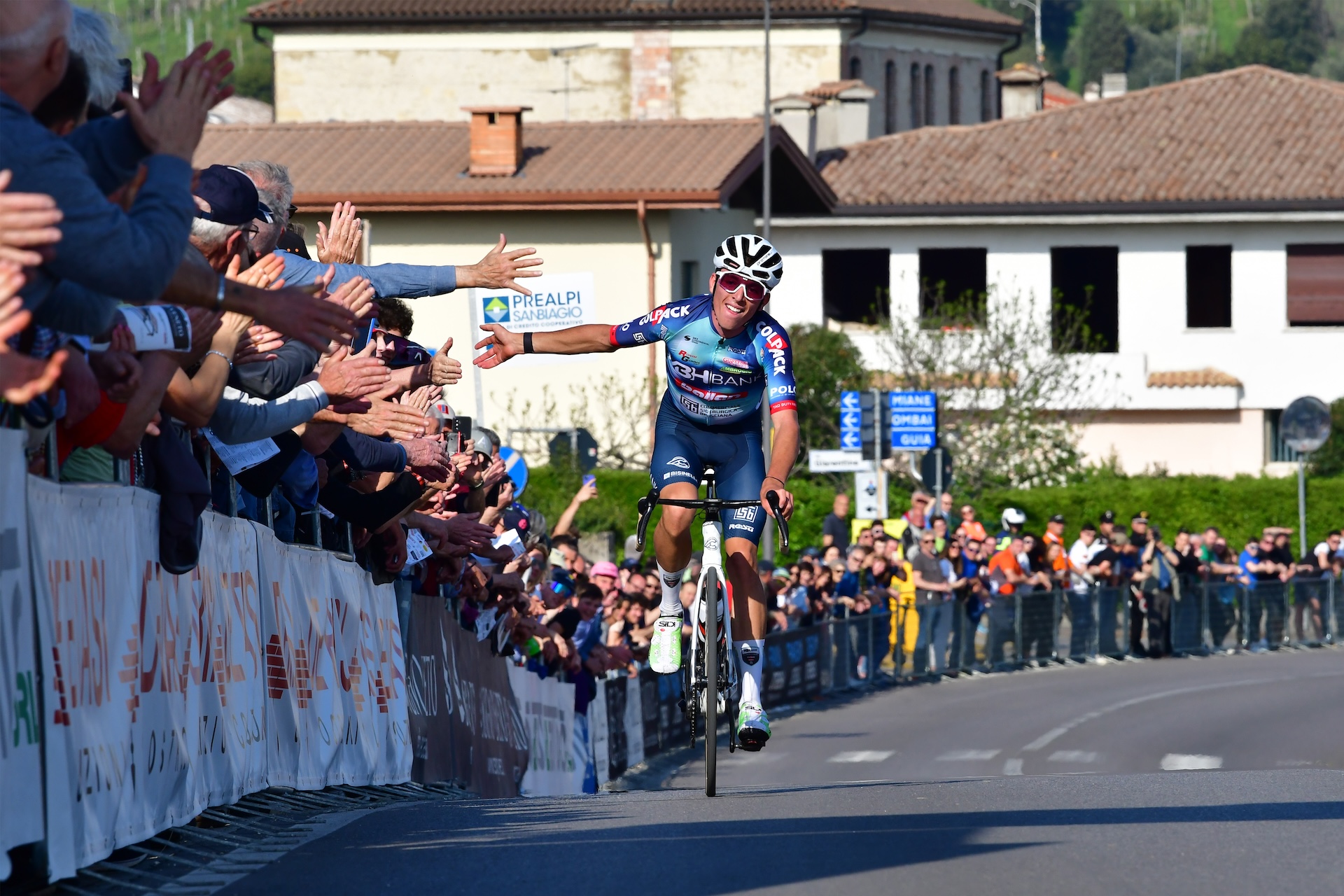 07/04/24 - Col San Martino (Tv) - 75 Trofeo Piva - 1.2 U23 nella foto: la vittoria di Pavel Novak (MBHBank Colpack) © Photors.it