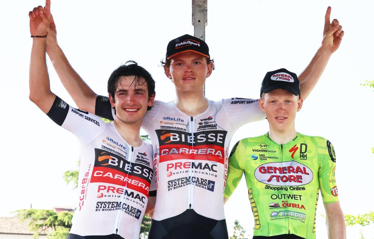 Il podio del Gp General Store 2025 (foto Rodella)