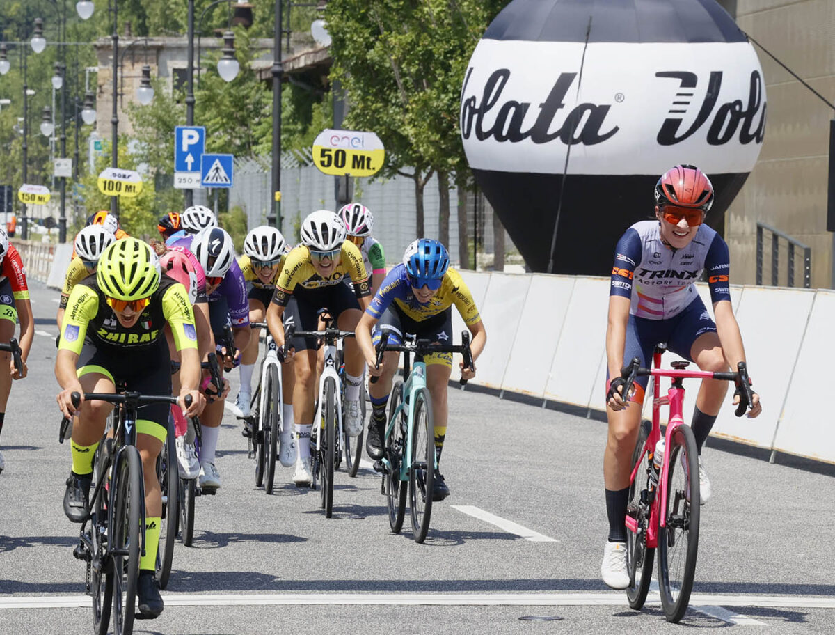 Giorgia Pellizotti, terza al traguardo degli italiani - credit Photors.it