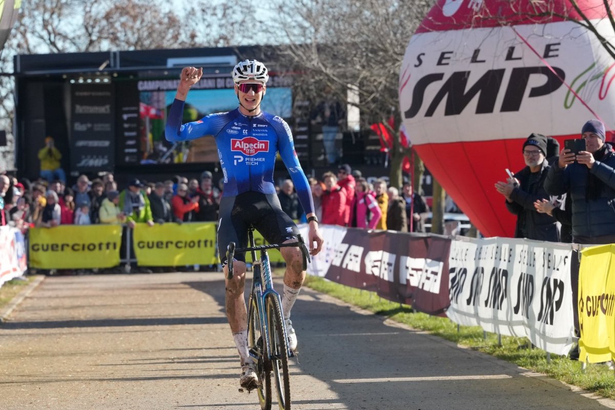 Stefano Viezzi vince il campionato italiano ciclocross 2026 - photo Giorgio De Negri